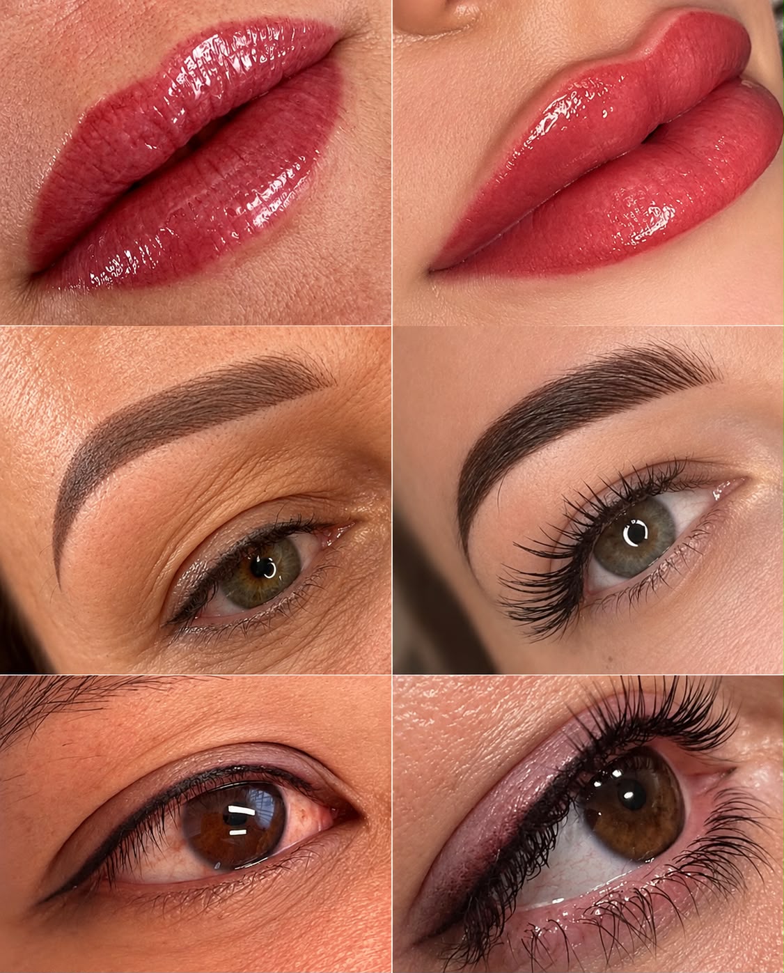 Healed lips, hair-stroke brows & delicate eyeliner